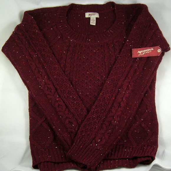 Arizona Jean Co. Burgundy Long Sleeve Sweater - Picture 1 of 4
